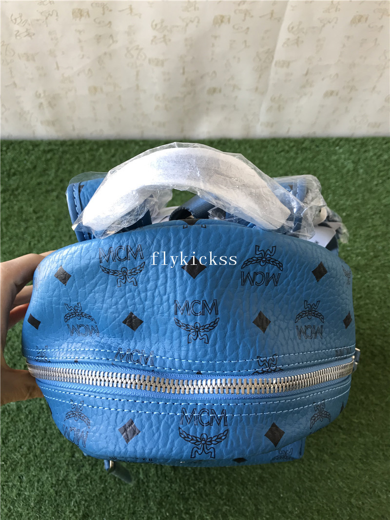 MCM Blue Backpack